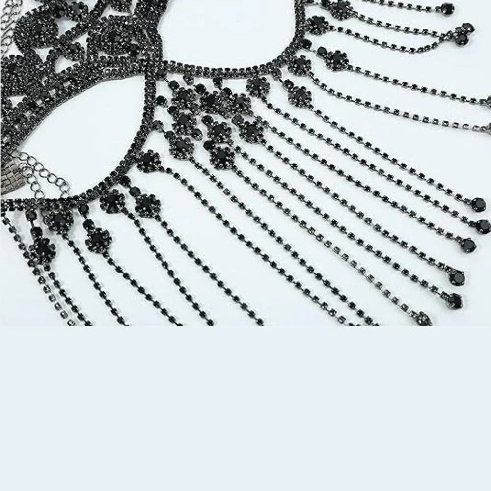 NWT Sparkling Swarovski Bling Crystal Rhinestone Mask Halloween Costume …